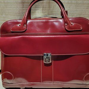 McKlein, L Series, Davis, Top Grain Leather, 15" Leather Wheeled Ladies' Laptop